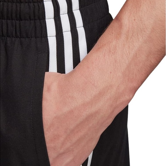 ADIDAS ORIGINALS 3-Stripes Swim Trunks Black - Picture 6 of 16